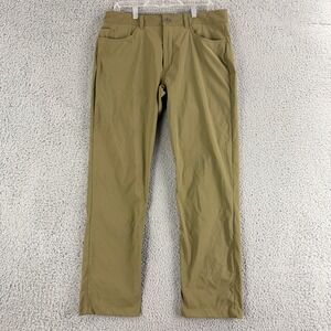 The North Face‎ Hiking Pants Mens 34 Green Nylon Stretch Straight Leg Outdoor